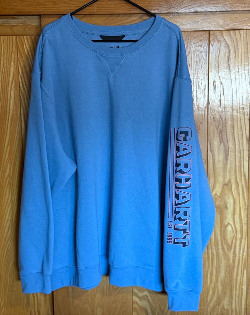 Men's Carhartt Crewneck Sweatshirt - Skystone Blue - 4XL